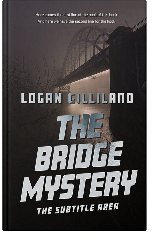 Front view of Premade Mystery & Thriller & Suspense Book Cover - Cocoa Brown #17922 | BookCoverZone*