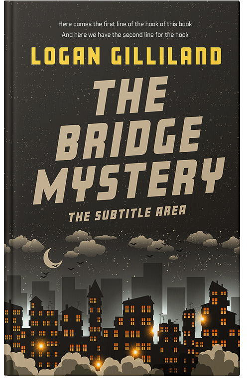 Front view of Premade Mystery & Thriller & Suspense Book Cover - Tan #17923 | BookCoverZone*