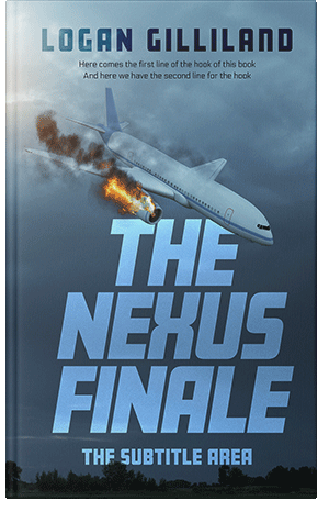 Premade Book Cover Smalt Blue
