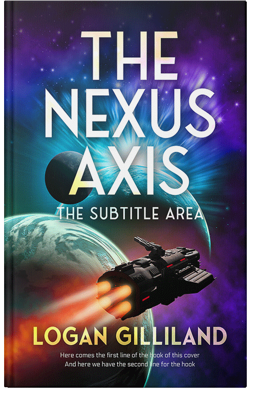 Front view of Premade Science Fiction Book Cover - Steel Gray #17944 | BookCoverZone*