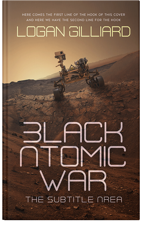 Front view of Premade Science Fiction Book Cover - Metallic Bronze #18003 | BookCoverZone*