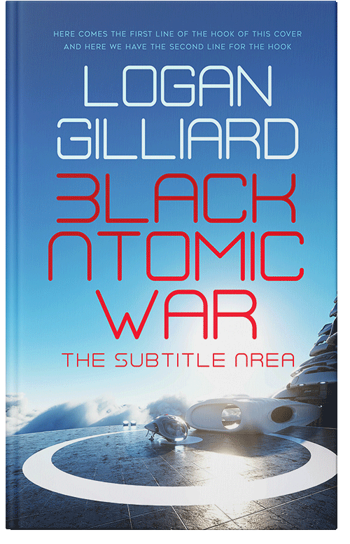 Front view of Premade Science Fiction Book Cover - Steel Blue #18014 | BookCoverZone*