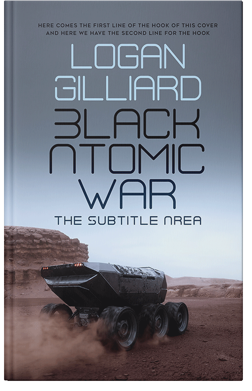 Front view of Premade Science Fiction Book Cover - Mid Gray #18032 | BookCoverZone*