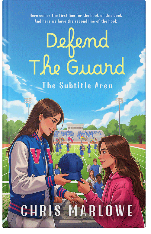 Front view of Premade Teen & Young Adult Book Cover - Havelock Blue #18057 | BookCoverZone