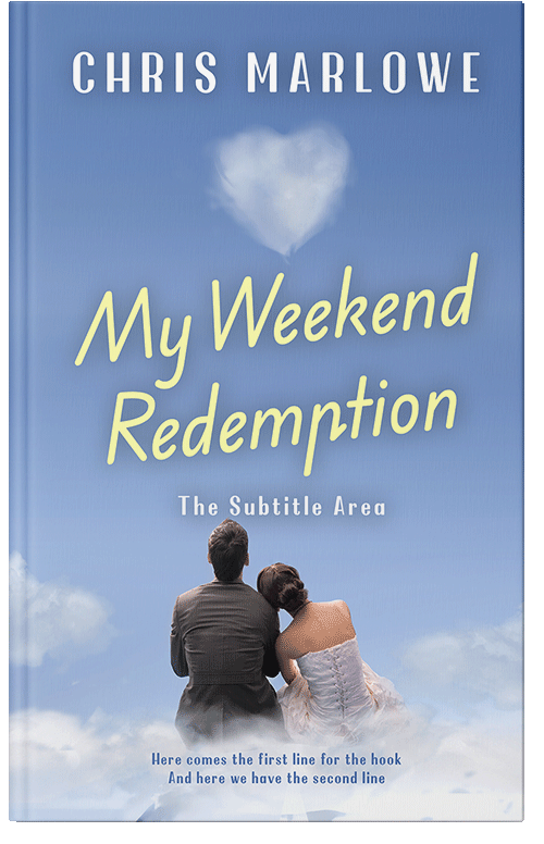 Front view of Premade Romance Book Cover - Polo Blue #18086 | BookCoverZone