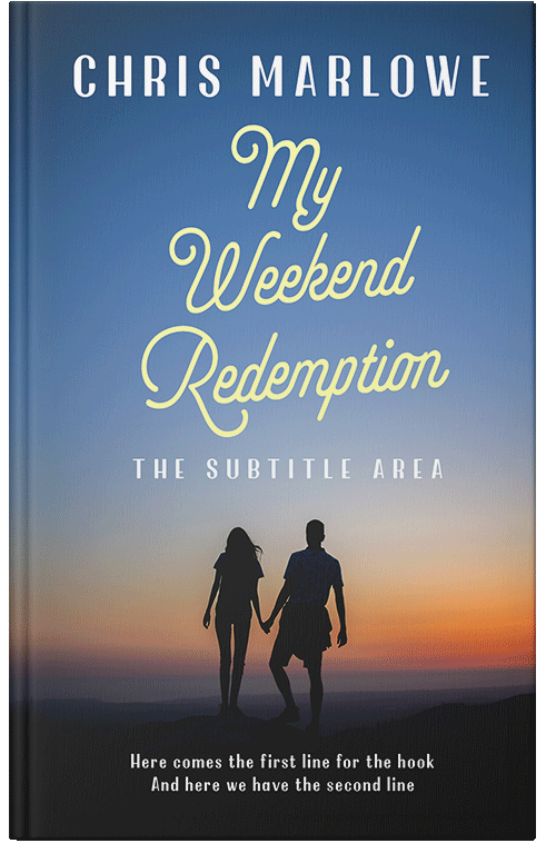 Front view of Premade Romance Book Cover - Kashmir Blue #18090 | BookCoverZone