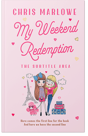 Premade Book Cover Carousel Pink