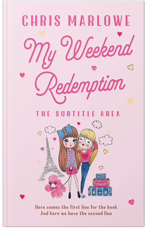 Front view of Premade Chick Lit Book Cover - Carousel Pink #18094 | BookCoverZone