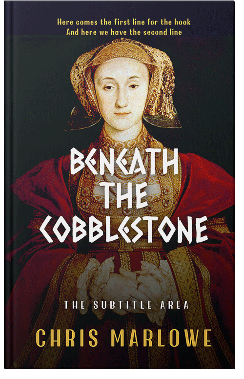 Front view of Premade History Book Cover - Tan #18099 | BookCoverZone*