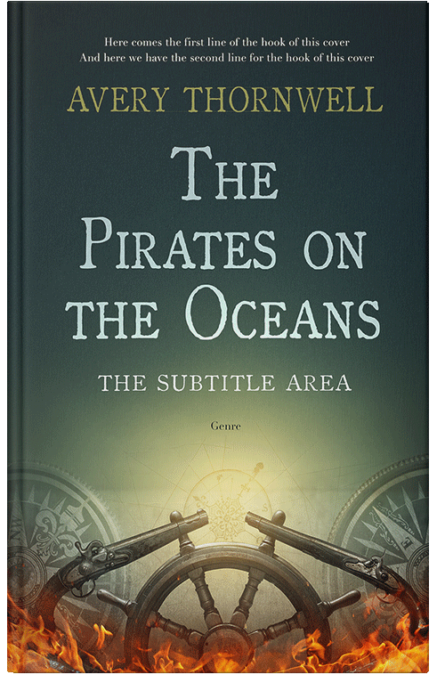 Front view of Premade Action & Adventure Book Cover - Outer Space #18120 | BookCoverZone*