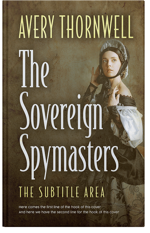Front view of Premade Historical Book Cover - Metallic Bronze #18175 | BookCoverZone