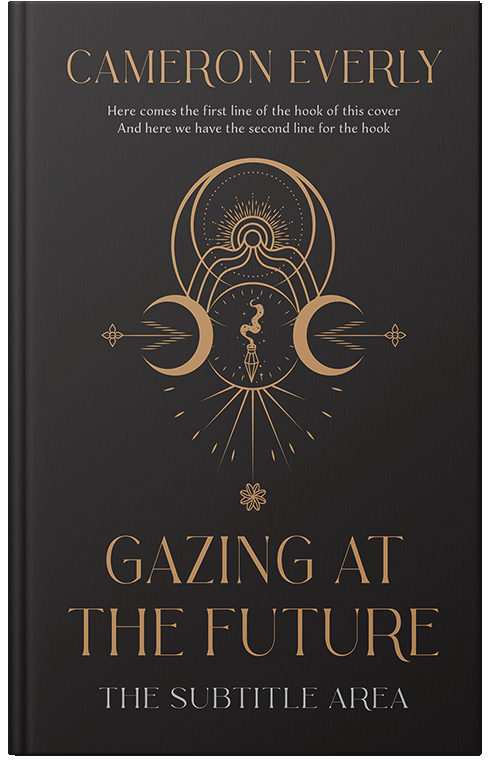 Front view of Premade  Book Cover - Cocoa Brown #18265 | BookCoverZone*