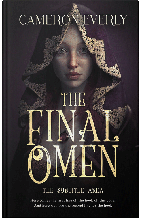Front view of Premade Fantasy Book Cover - Cocoa Brown #18284 | BookCoverZone*
