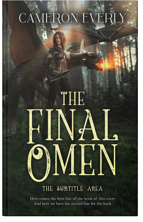 Front view of Premade Fantasy Book Cover - Rangoon Green #18288 | BookCoverZone*