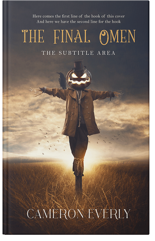 Front view of Premade Horror Book Cover - Woody Brown #18297 | BookCoverZone*