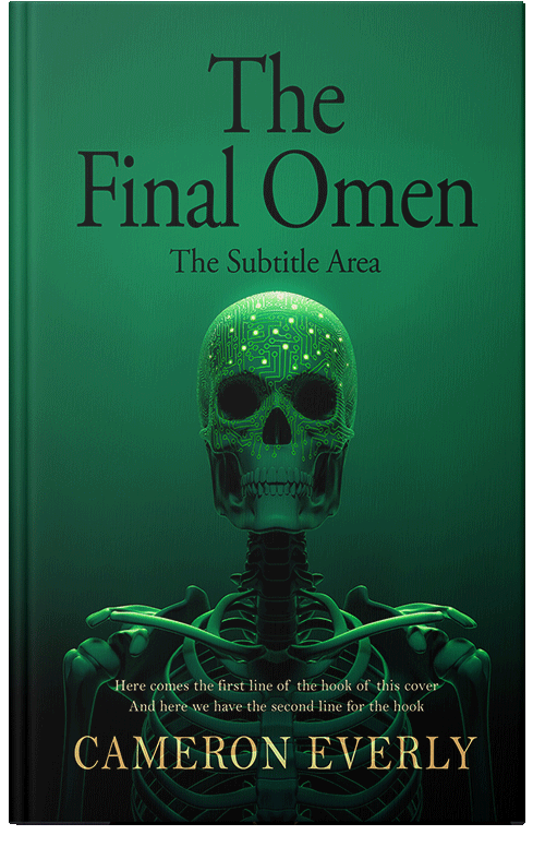 Front view of Premade Science Fiction Book Cover - Fun Green #18302 | BookCoverZone*