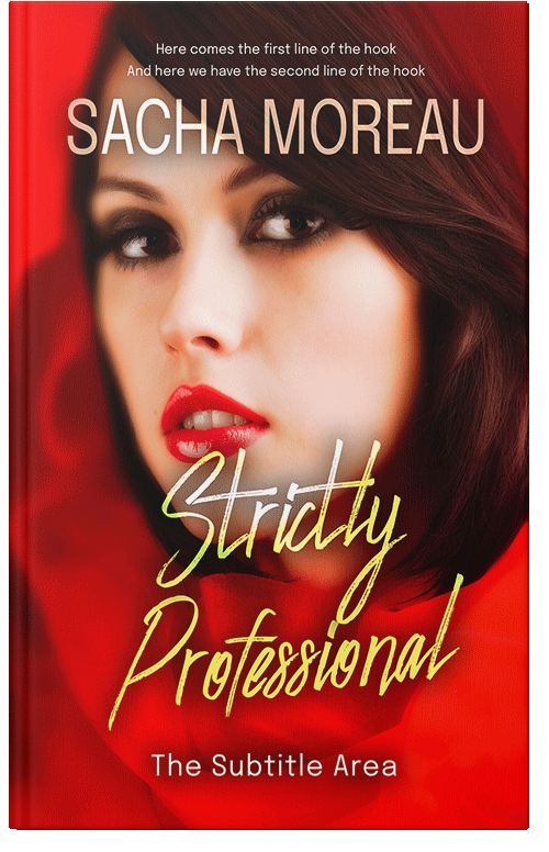 Front view of Premade Romance Book Cover - Graphite #18352 | BookCoverZone