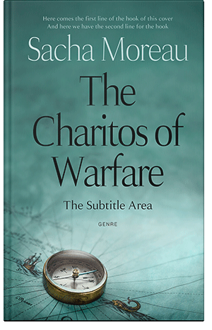 Premade Book Cover Smalt Blue