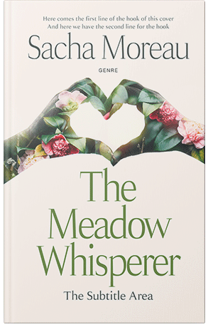 Premade Book Cover Ecru White