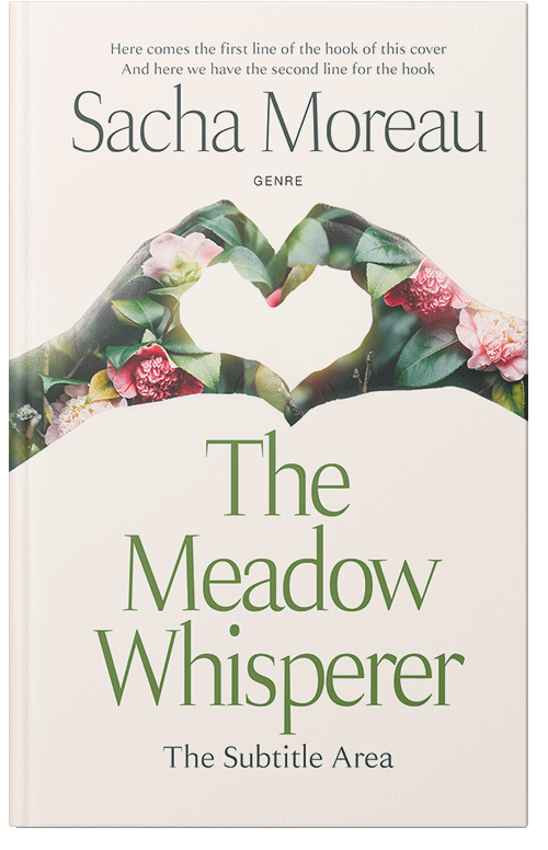 Front view of Premade  Book Cover - Ecru White #18412 | BookCoverZone