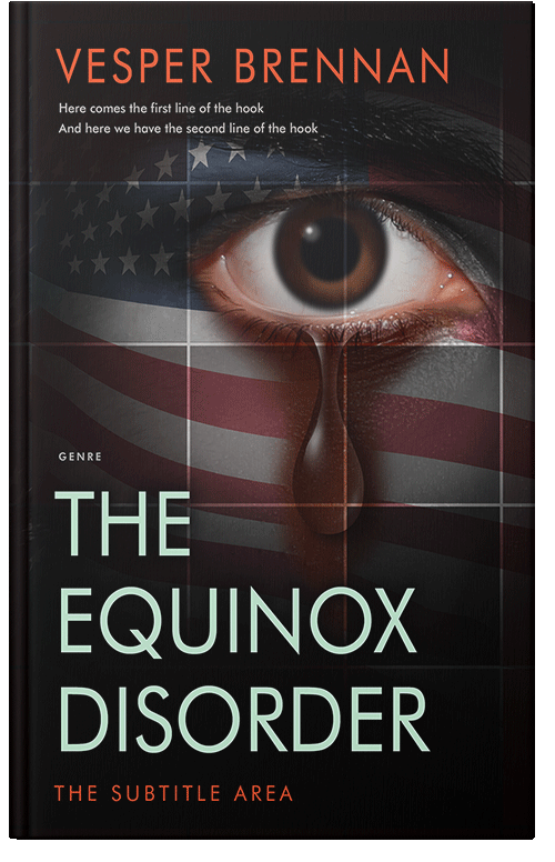 Front view of Cocoa Brown #20002 - Premade Literary Fiction Book Cover