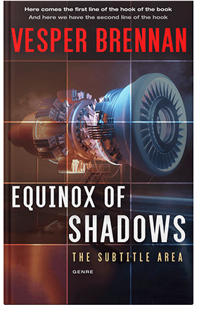 Pre Made Book Cover Cocoa Brown