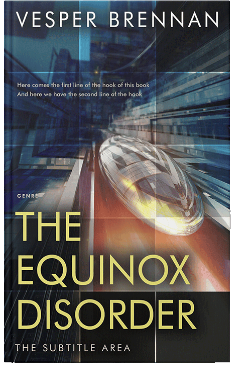 Front view of Sorrell Brown #20021 - Premade Science Fiction Book Cover