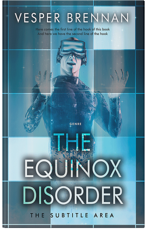 Front view of Ming #20023 - Premade Science Fiction Book Cover