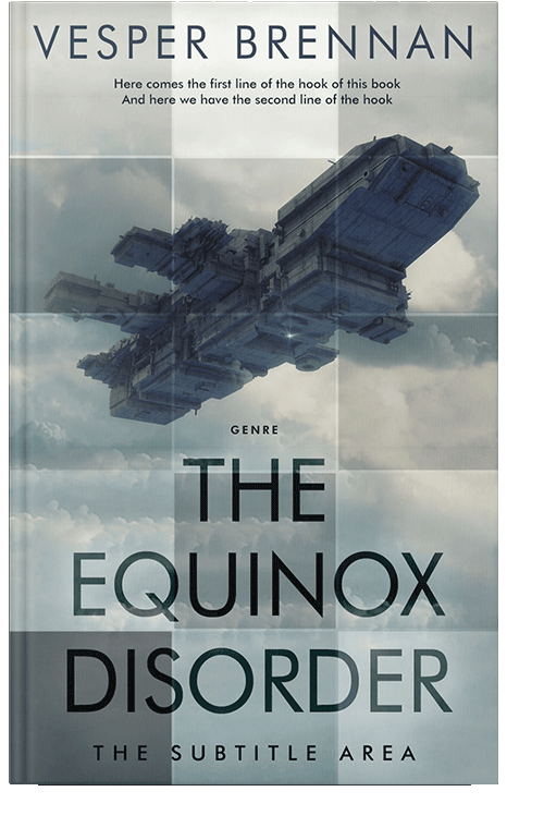 Front view of Powder Ash #20024 - Premade Science Fiction Book Cover