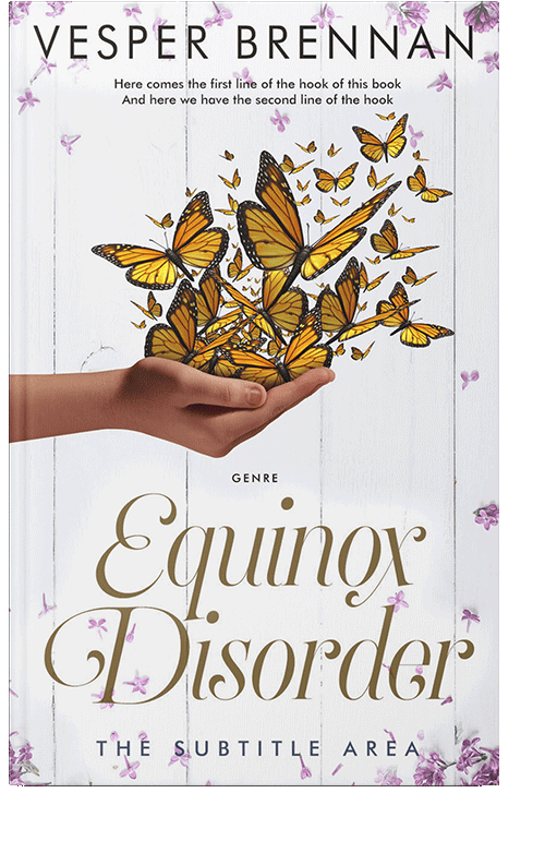 Front view of Athens Gray #20026 - Premade Romance Book Cover