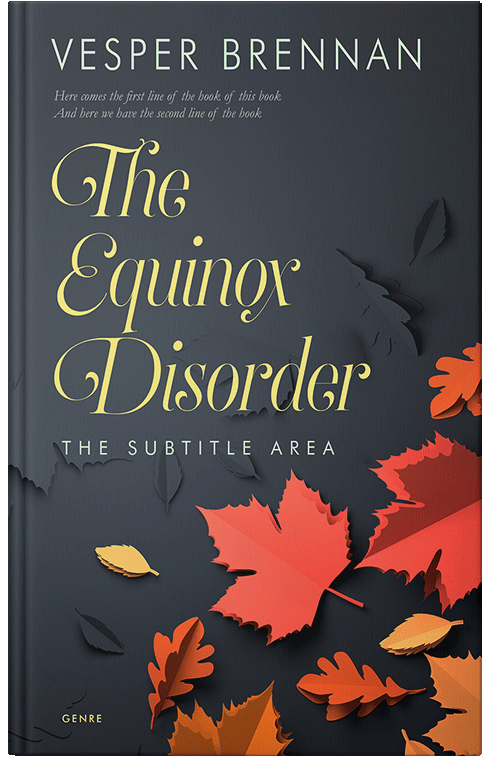 Front view of Outer Space #20029 - Premade Abstract Book Cover