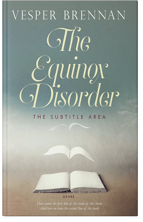 Front view of Premade Abstract Book Cover - Mantle