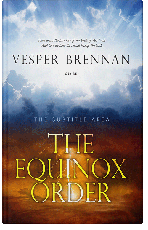 Front view of Premade Apocalyptica Book Cover - Botticelli