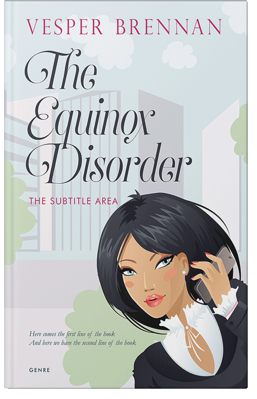 Front view of Iron #20038 - Premade Chick Lit Book Cover