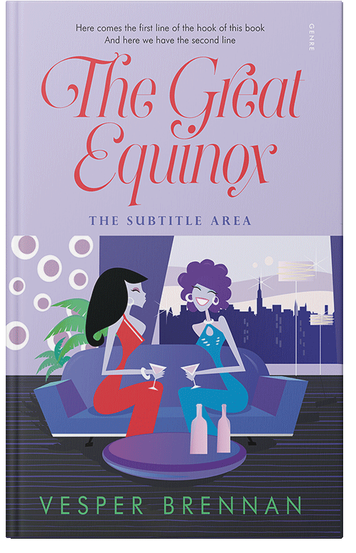 Front view of Premade Chick Lit Book Cover - Fiord