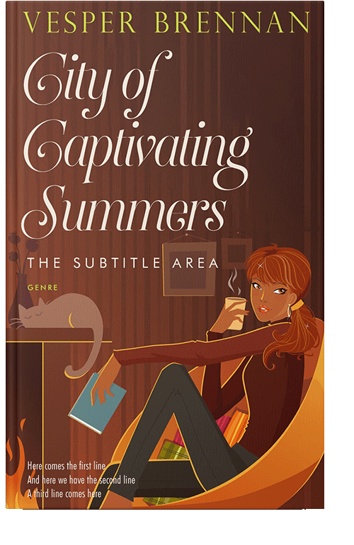 Front view of Espresso #20045 - Premade Teen & Young Adult Book Cover