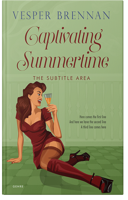 Front view of Premade Erotica Book Cover - Olivine