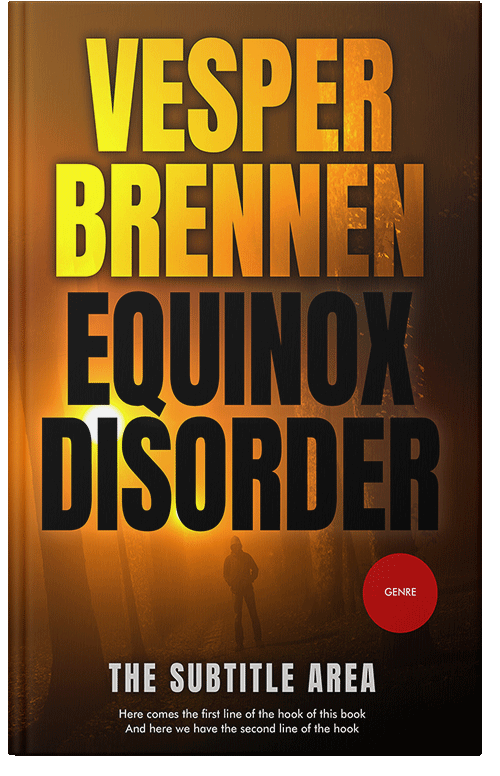 Front view of Premade Mystery & Thriller & Suspense Book Cover - Gamboge