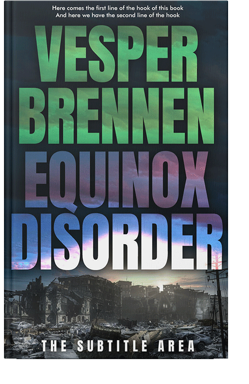 Front view of Outer Space #20059 - Premade Apocalyptica Book Cover