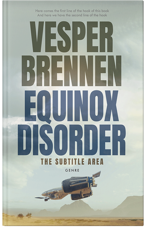 Front view of Tasman #20063 - Premade Science Fiction Book Cover