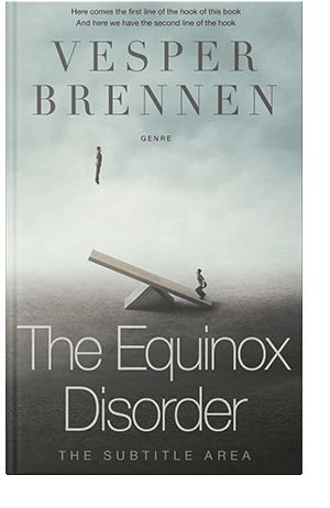 Pre Made Book Cover Powder Ash