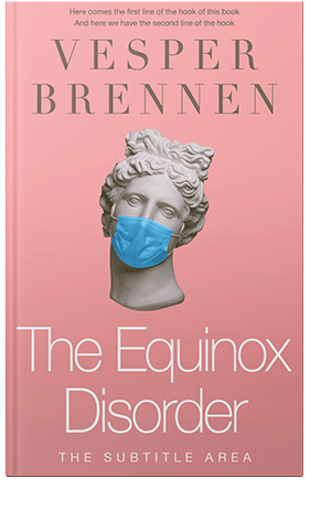 Pre Made Book Cover Sea Pink