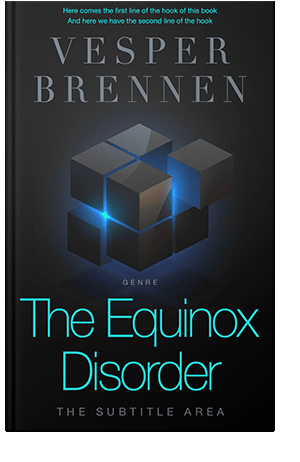 Pre Made Book Cover Black