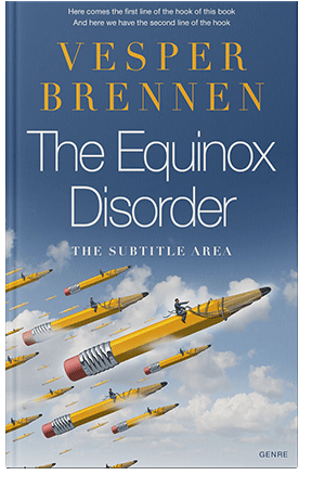 Pre Made Book Cover Chambray