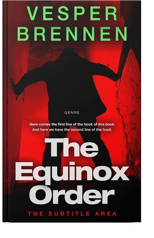 Front view of Cinnabar #20097 - Premade Mystery & Thriller & Suspense Book Cover