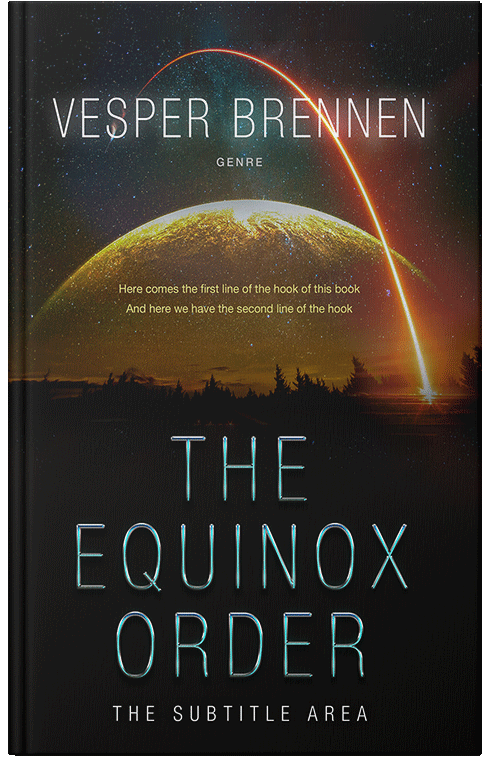 Front view of Premade Apocalyptica Book Cover - Cod Gray