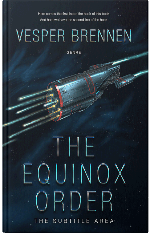 Front view of Premade Science Fiction Book Cover - Black Pearl