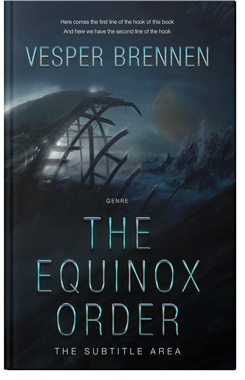 Front view of Aztec #20104 - Premade Apocalyptica Book Cover