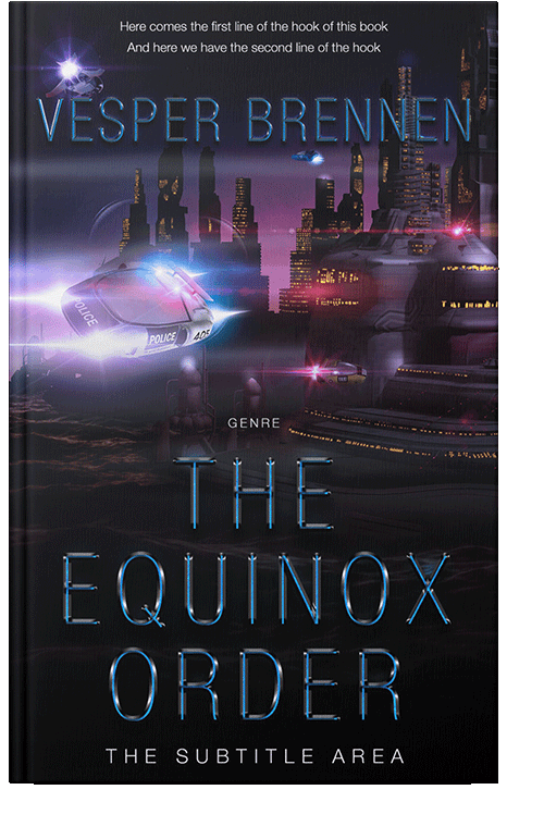 Front view of Cinder #20105 - Premade Science Fiction Book Cover