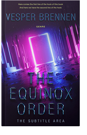 Pre Made Book Cover Amethyst